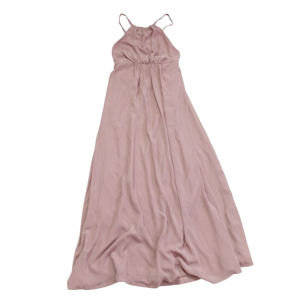 Show Me Your Mumu Womens Open Back Bridesmaid Dress High Neck Sleeveless Pink M